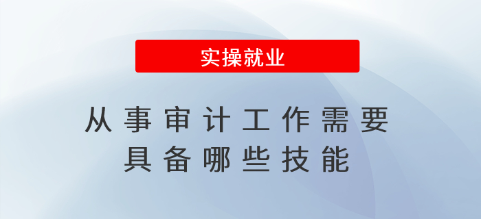 從事審計工作需要具備哪些技能？