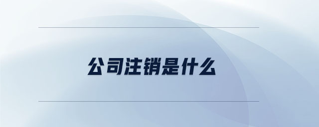 公司注銷是什么