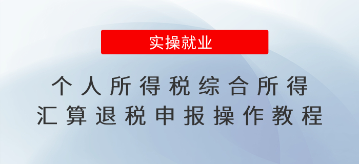 個人所得稅綜合所得匯算退稅申報操作教程,！