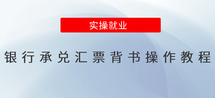 銀行承兌匯票背書操作教程