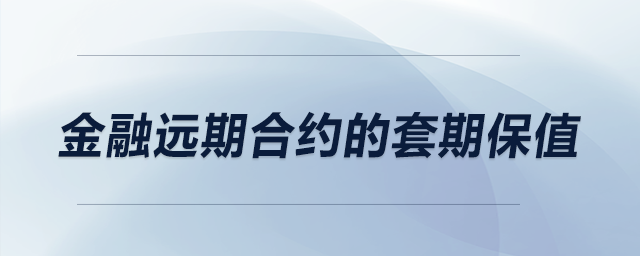 金融遠期合約的套期保值