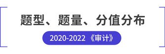 注會(huì)審計(jì)題型題量分值分布