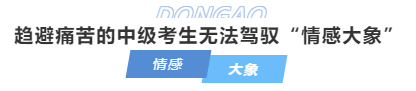 中級會計趨避痛苦的中級考生無法駕馭“情感大象”