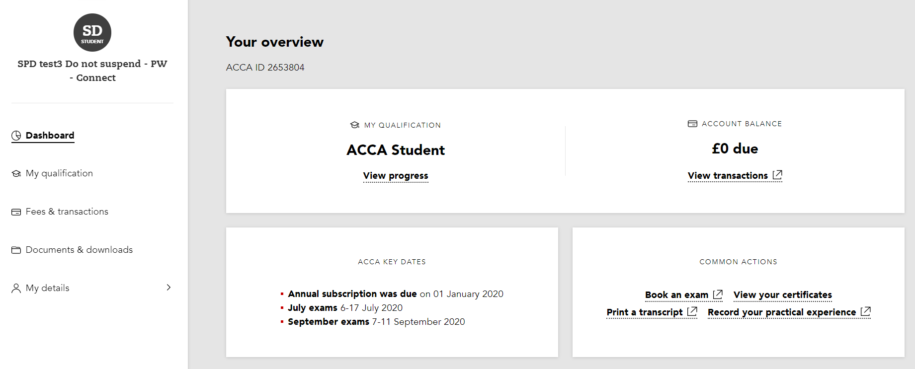 登錄myACCA賬戶,，在首頁點擊“Book an exam”進(jìn)入Exam Entry