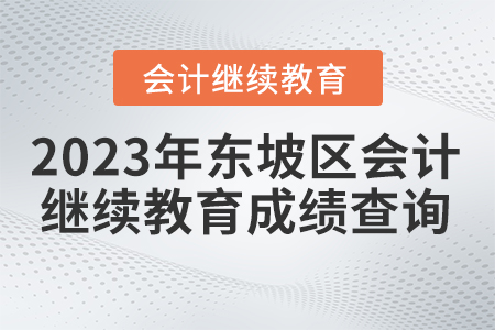 2023年四川省東坡區(qū)會計(jì)繼續(xù)教育成績查詢