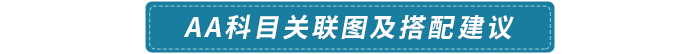 AA科目關聯(lián)圖及搭配建議