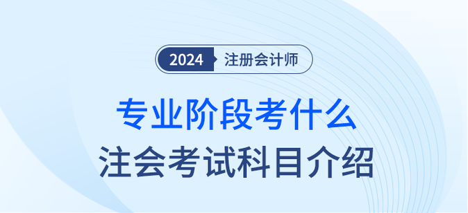 2024年注會專業(yè)階段考什么,？注會考試科目簡介