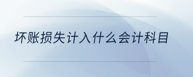 壞賬損失計(jì)入什么會(huì)計(jì)科目,？