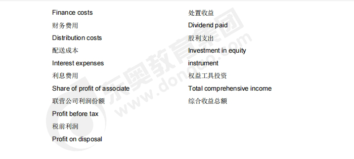 acca備考干貨：F3/F7/SBR重點(diǎn)詞匯中英對(duì)照