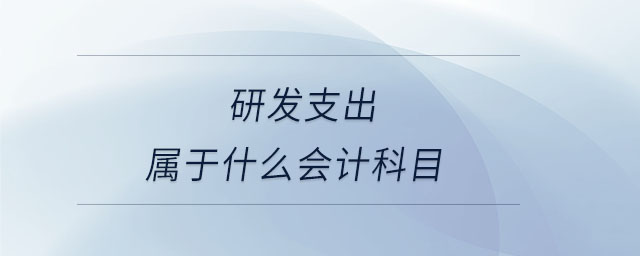 研發(fā)支出屬于什么會(huì)計(jì)科目