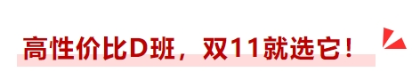 高性價比D班,，雙十一就選它！