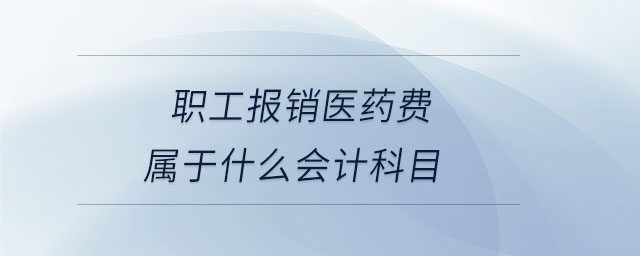 職工報(bào)銷醫(yī)藥費(fèi)屬于什么會(huì)計(jì)科目