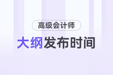 2024年高級(jí)會(huì)計(jì)師考試大綱什么時(shí)間公布,？