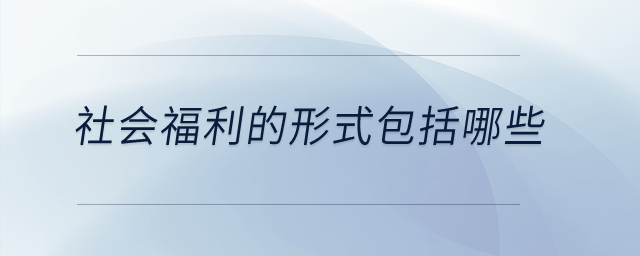 社會(huì)福利的形式包括哪些？