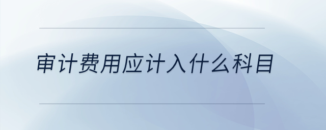 審計(jì)費(fèi)用應(yīng)計(jì)入什么科目,？