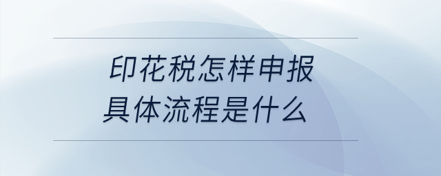 印花稅怎樣申報(bào)具體流程是什么,？