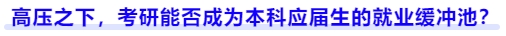 考研能否成為本科應屆生的就業(yè)緩沖池