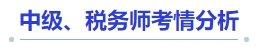 中級(jí)會(huì)計(jì)中級(jí),、稅務(wù)師考情分析