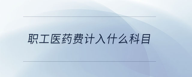 職工醫(yī)藥費(fèi)計(jì)入什么科目