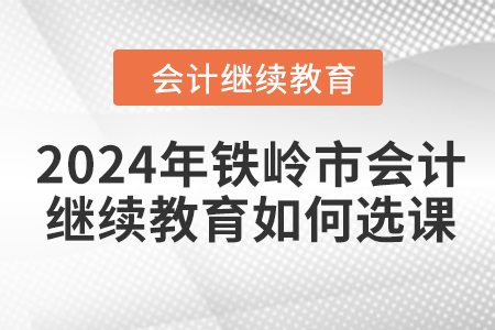 2024年鐵嶺市會(huì)計(jì)繼續(xù)教育如何選課,？