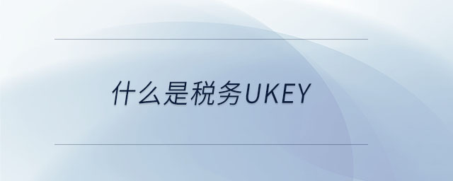 什么是稅務(wù)Ukey