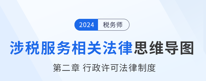 24年稅務(wù)師涉稅服務(wù)相關(guān)法律思維導(dǎo)圖——第二章行政許可法律制度