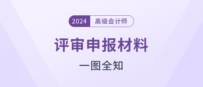 高級(jí)會(huì)計(jì)師評(píng)審申報(bào)需準(zhǔn)備哪些材料,，一圖全知