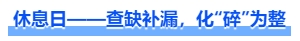 中級(jí)會(huì)計(jì)休息日——查缺補(bǔ)漏,，化“碎”為整