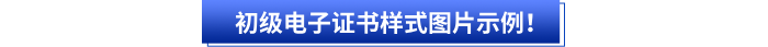 初級電子證書樣式圖片示例,！