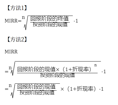修正的內(nèi)含報(bào)酬率法