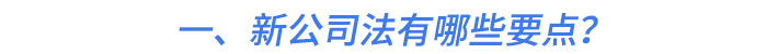 一,、新公司法有哪些要點(diǎn)？