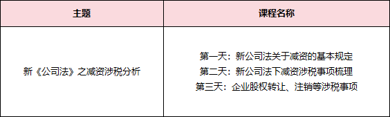 新公司法減資涉稅