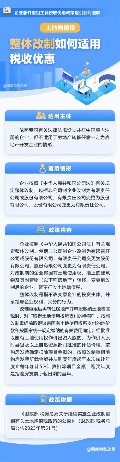 整體改制如何適用土地增值稅稅收優(yōu)惠