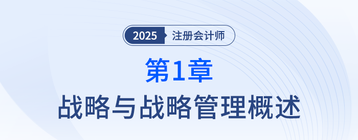 第一章戰(zhàn)略與戰(zhàn)略管理概述_25年注冊會計師會計搶學記憶樹