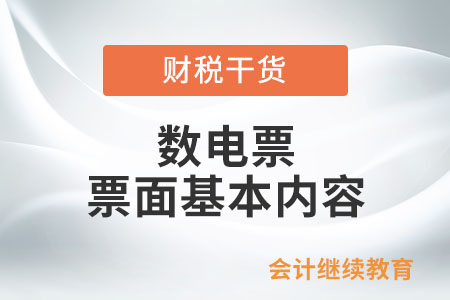 數(shù)電票票面基本內(nèi)容包括哪些信息？