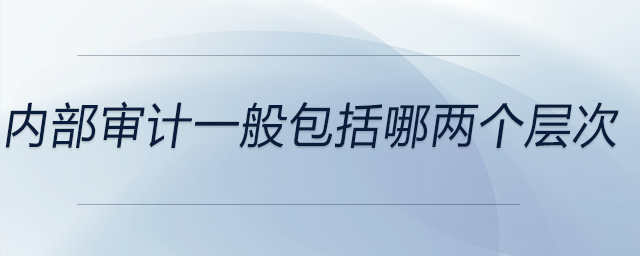 內(nèi)部審計(jì)一般包括哪兩個(gè)層次