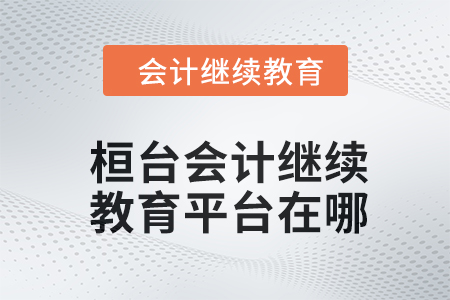 2024年桓臺會計繼續(xù)教育平臺在哪,？