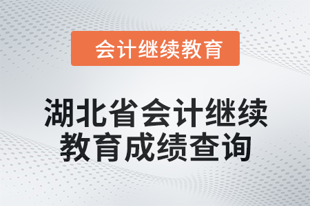 2025年湖北省會(huì)計(jì)人員繼續(xù)教育成績(jī)查詢方式