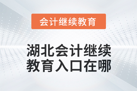 2025年湖北會(huì)計(jì)人員繼續(xù)教育入口在哪,？