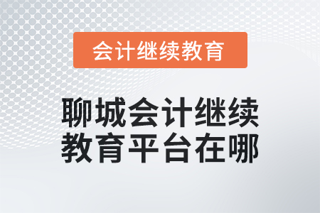 2024年聊城會計人員繼續(xù)教育平臺在哪？