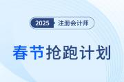 2025年春節(jié)注冊(cè)會(huì)計(jì)師搶跑計(jì)劃,！享受小長(zhǎng)假,，備考不停歇！