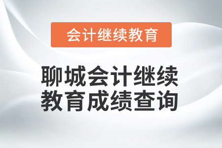 2024年聊城會(huì)計(jì)繼續(xù)教育成績(jī)查詢(xún)