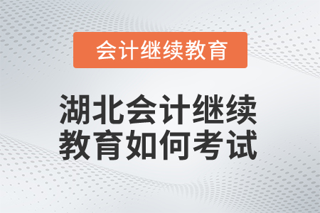 2025年湖北會計繼續(xù)教育如何考試？