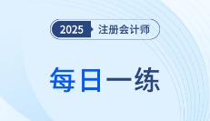 2025年注冊(cè)會(huì)計(jì)師5月每日一練匯總
