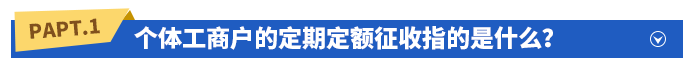 個體工商戶的定期定額征收指的是什么？