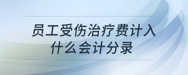 員工受傷治療費(fèi)計(jì)入什么會(huì)計(jì)分錄