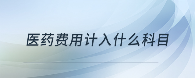 醫(yī)藥費(fèi)用計(jì)入什么科目