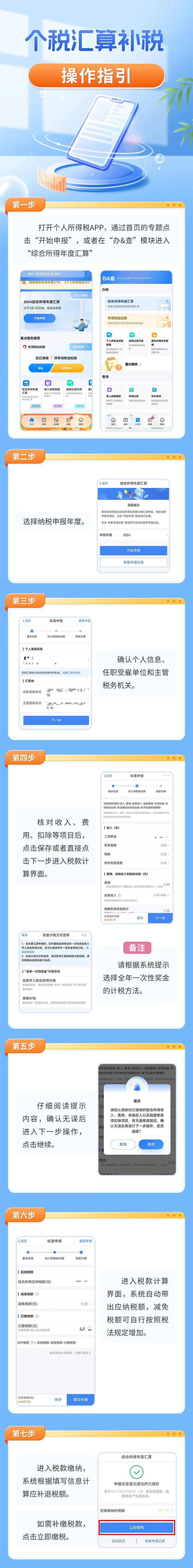 個稅年度匯算補(bǔ)稅如何辦理？辦稅指引請收好