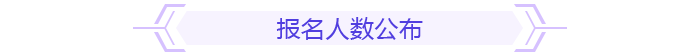 報名人數(shù)公布