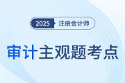 突破瓶頸,！2025年注會《審計》主觀題重要考點速記,！